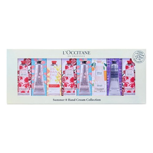 L'OCCITANE Hand Cream Set - 8 Nourishing Travel-Size Tubes with Shea Butter for Dry Hands