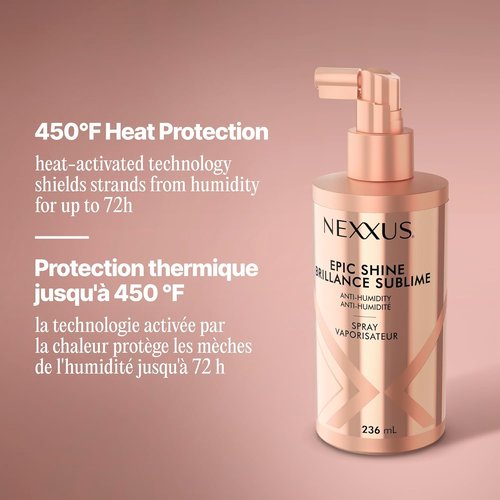 Nexxus Sleek Polish Hair Heat Protectant Spray - Anti-Humidity Formula | 8 oz