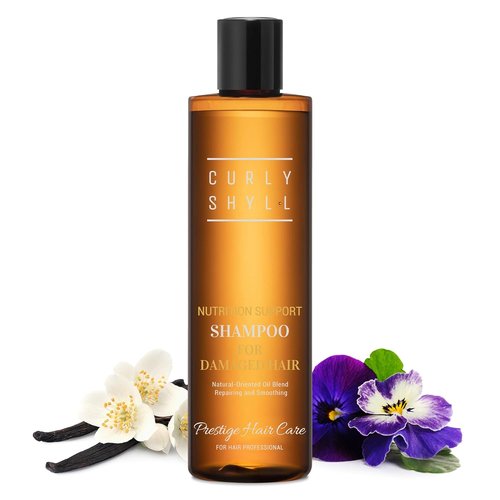 CURLYSHYLL Nutrition Support Shampoo - Collagen & Grain Protein Care for Damaged Hair | 330ml