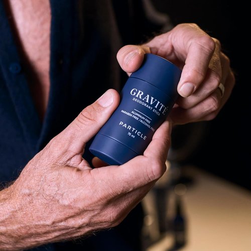 Gravité Deodorant for Men - Aluminum & Paraben Free, Fresh Bergamot & Vetiver Scent - 75ml Long-Lasting Formula
