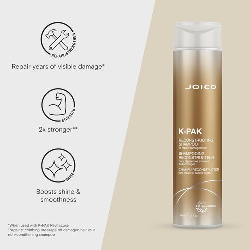 Joico K-PAK Daily Reconstructing Shampoo & Conditioner - Restore Shine & Smooth Damaged Hair | With Keratin & Guajava Extract