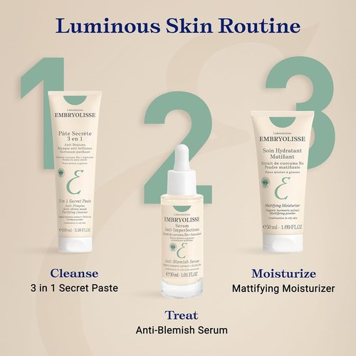 Embryolisse Anti-Blemish Face Serum - Effective Treatment for Pimples & Blackheads | 1.01 Fl Oz