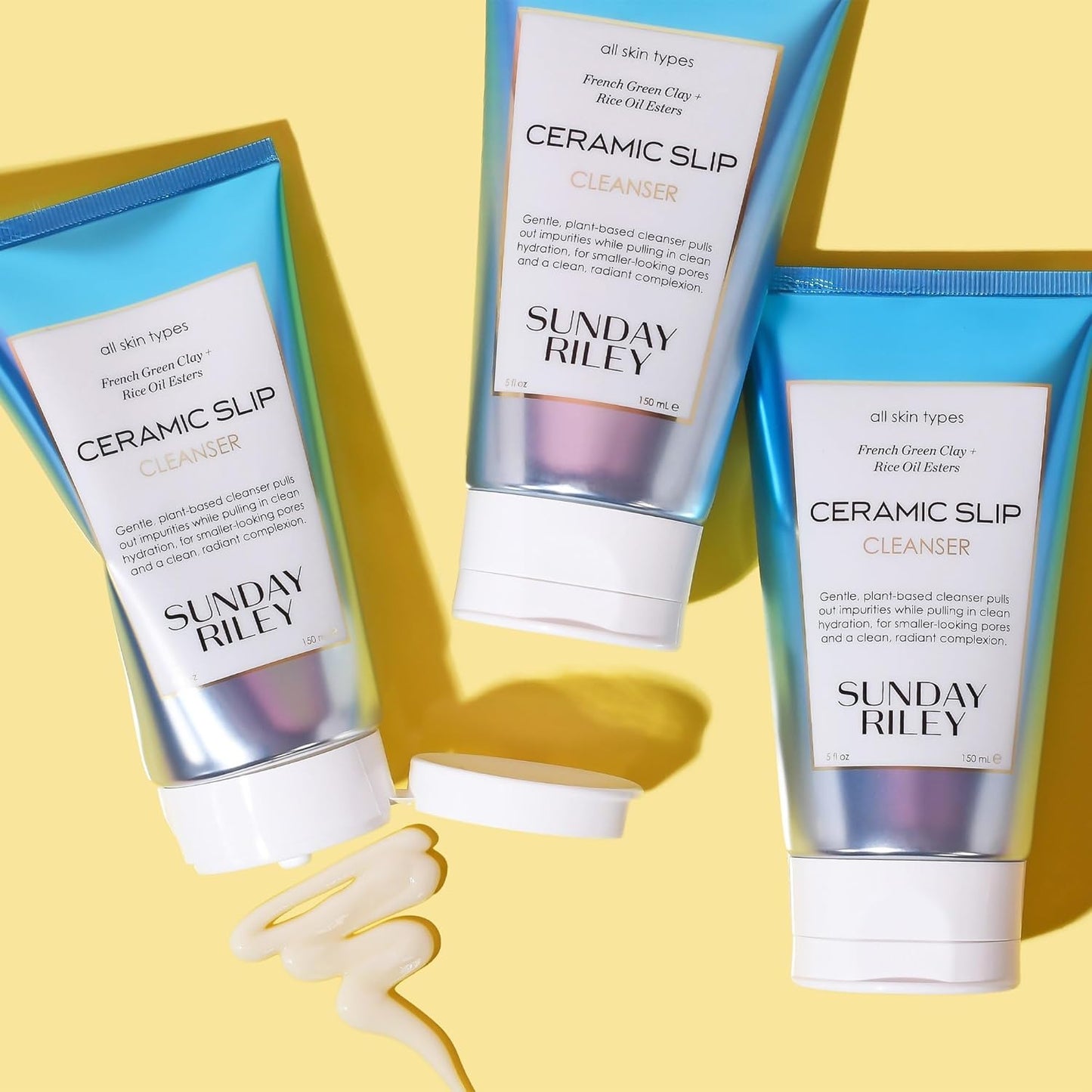 Sunday Riley Ceramic Slip Cleanser - Gentle Clay Formula for Deep Cleansing | 5 Fl Oz