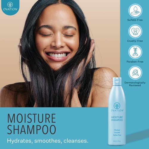 Ovation Moisture Shampoo - Hydrating Formula for Soft, Healthy Hair | 12 oz.