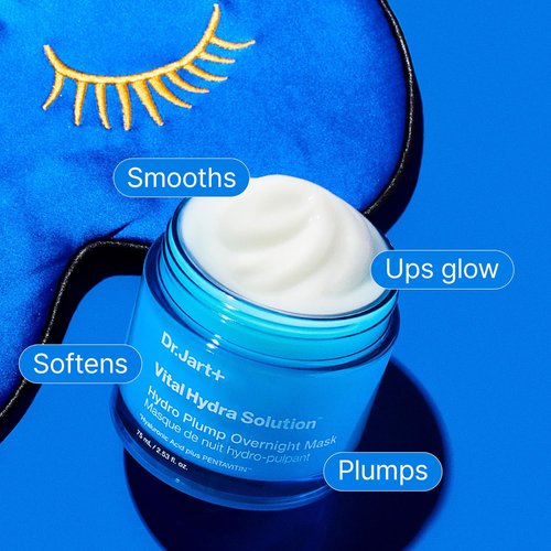 Dr.Jart+ Vital Hydra Solution Face Mask - Hydro Plump with Hyaluronic Acid for Glass Skin | 2.53 Fl Oz