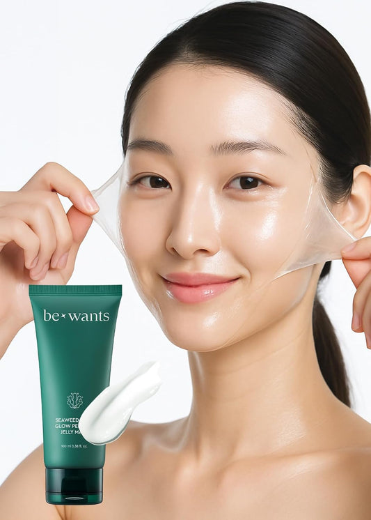 Bewants Seaweed PDRN Glow Peel Off Jelly Mask - Pore Minimizing Vegan Skincare for Korean Glass Skin | 3.38 fl oz