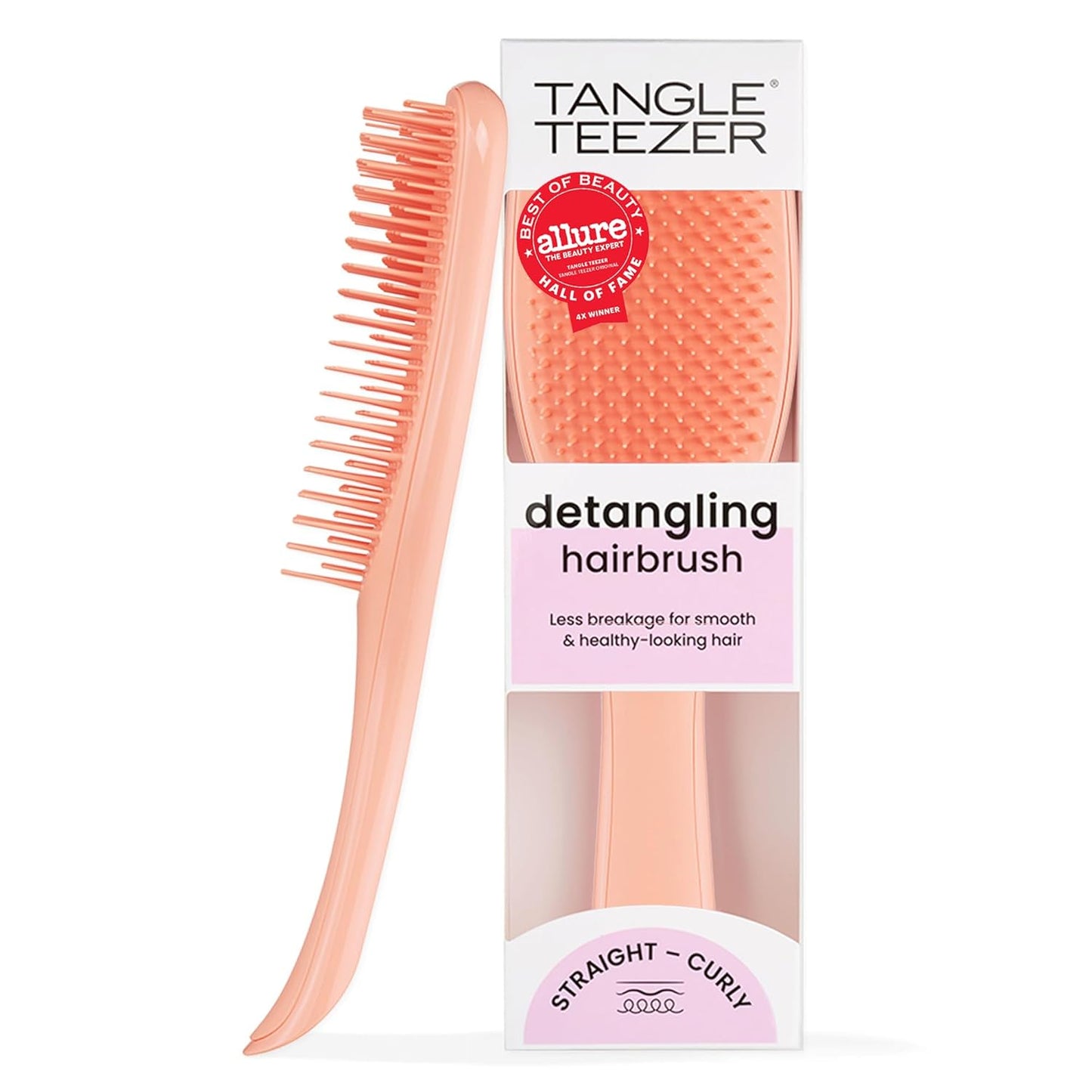 Tangle Teezer Ultimate Detangler Brush - Effortlessly Eliminates Knots & Reduces Breakage | Apricot Color