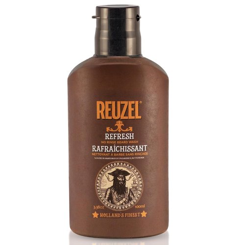 Reuzel Refresh No Rinse Beard Wash - Gentle Cleansing Formula for Men | 200 ml