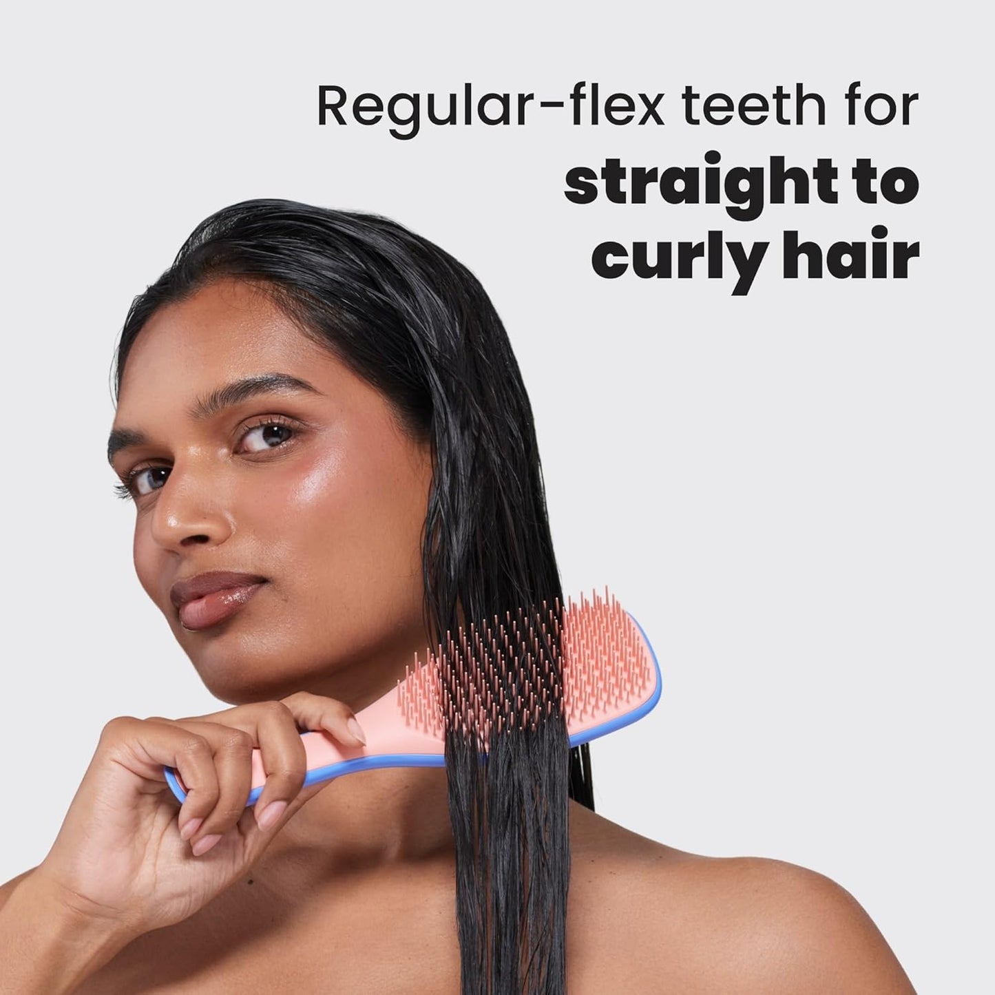 Tangle Teezer Ultimate Detangler Brush - Eliminate Knots & Reduce Breakage for Wet & Dry Hair | Apricot Blaze