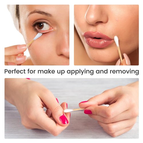 Bamboo Cotton Swabs by EcoSwab - 800 Count | 3-Inch Versatile Swabs for Ears, Makeup & Cleaning
