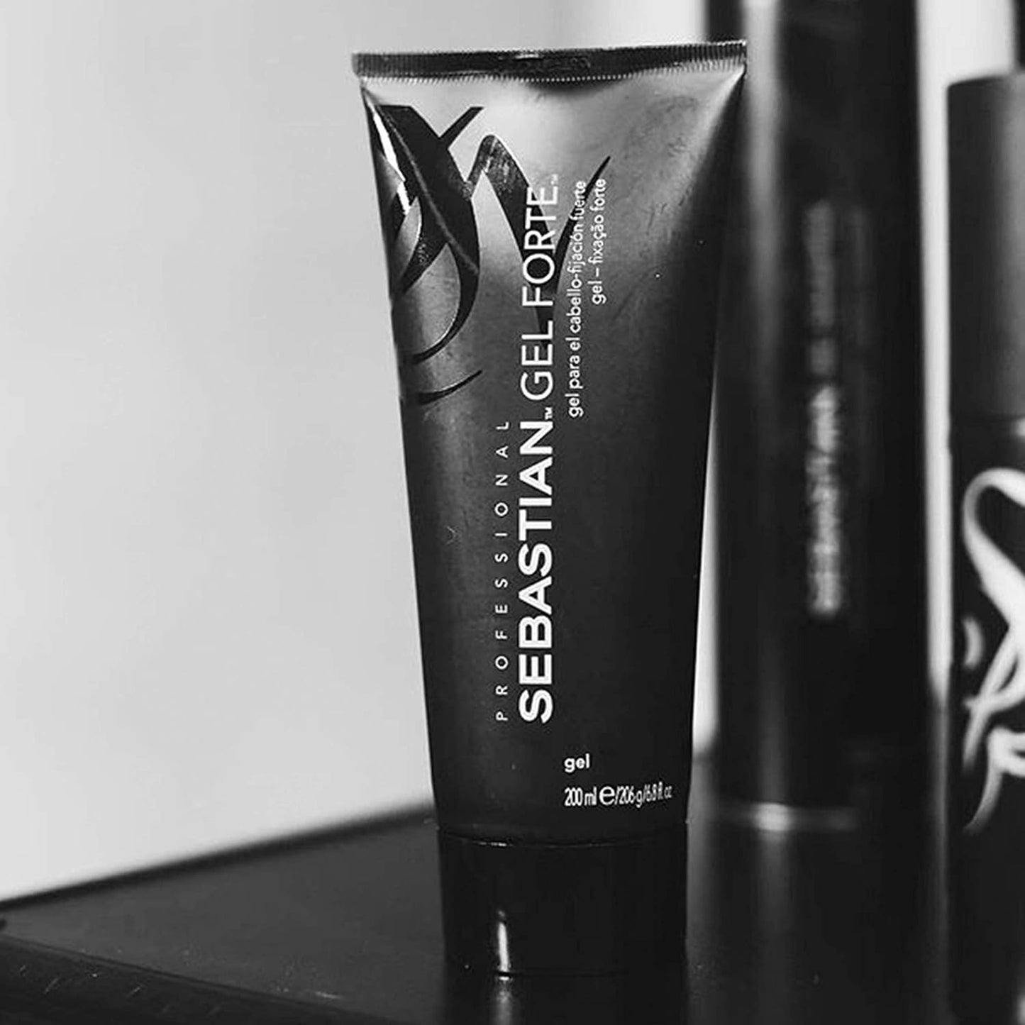 Sebastian Professional Gel Forte Strong-Hold Hair Styling Gel - Enhance Shine & Non-Sticky | 6.8 fl oz