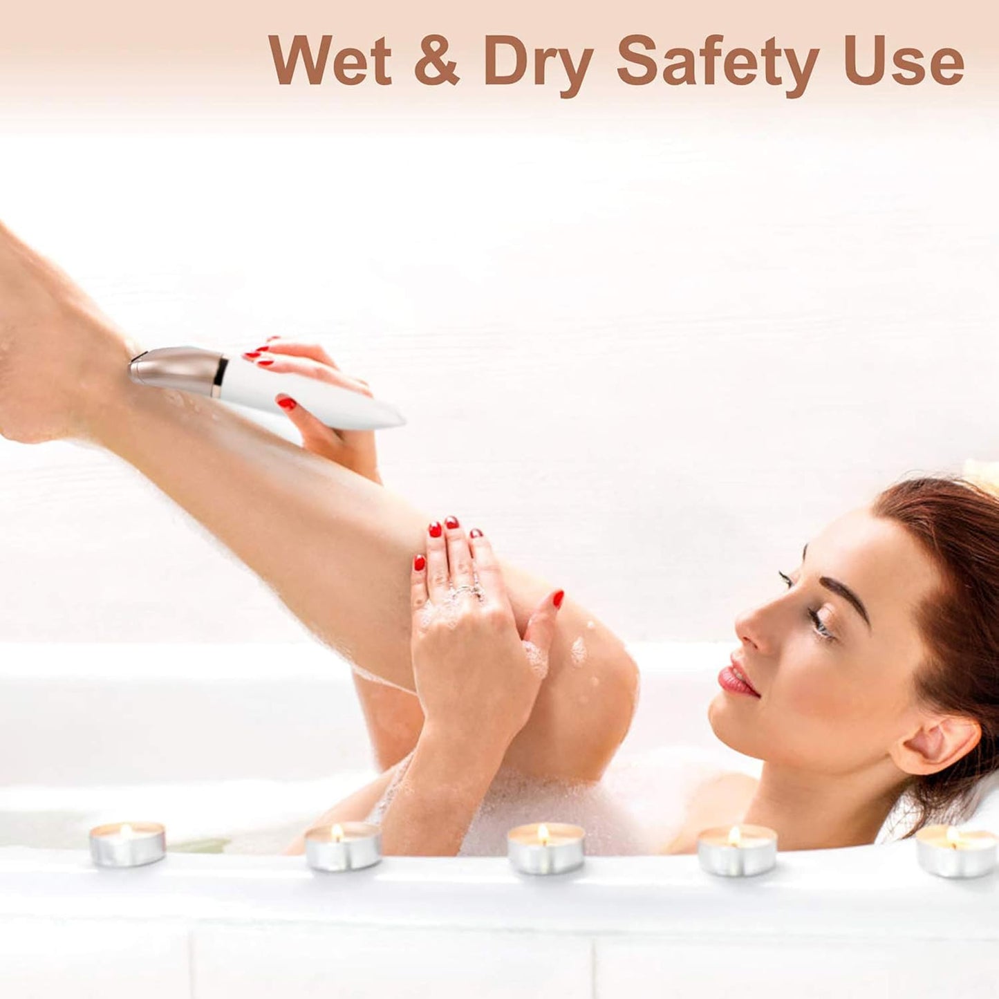 Skiennix Electric Razor for Women - Painless 2-in-1 Shaver & Hair Remover | Portable Waterproof Design