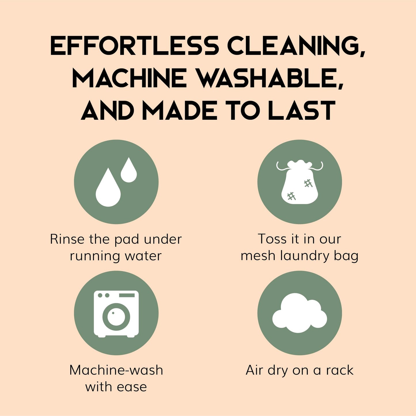 Greenzla Reusable Makeup Remover Pads, Washable Bamboo Cotton Rounds with Mesh Laundry Bag, Travel Pouch, Pad Holder - Reusable Cotton Rounds for All Skin Types - Perfect for Face Care, 30 Pack