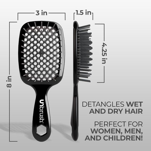 FHI Heat UNbrush Detangling Brush - Pain-Free Brushing for All Hair Types | Durable DuoFlex Bristles