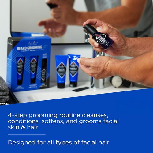 Jack Black Beard Grooming Kit - Complete Care Set for Soft, Manageable Facial Hair