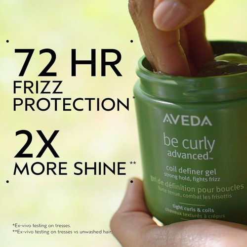 Aveda Be Curly Advanced Coil Definer Gel - Strong Hold for Coily Hair | Defines & Protects from Humidity | 8.8 Oz