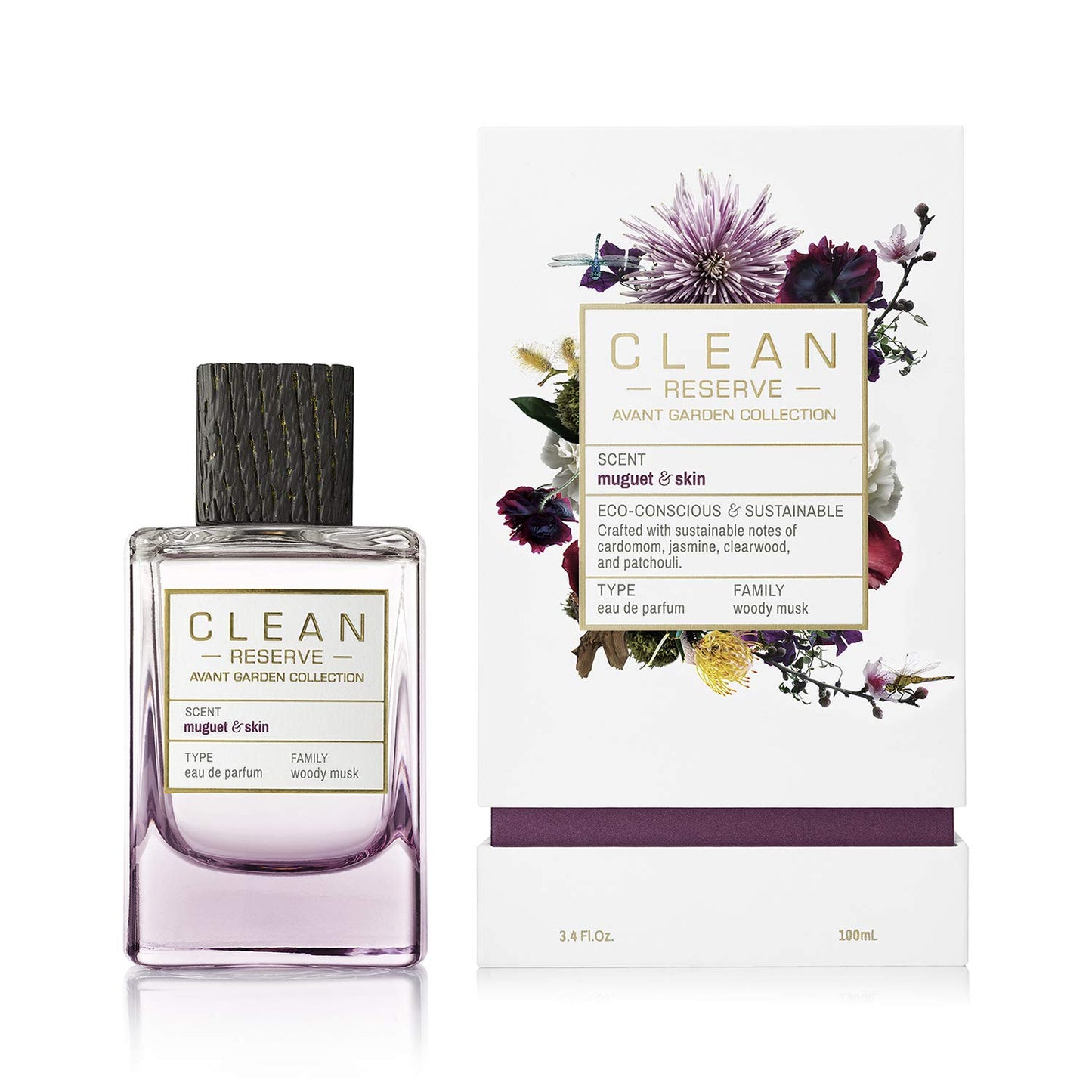 CLEAN RESERVE Avant Garden Eau de Parfum - Luxury Fragrance with Sustainable Ingredients | 3.4 oz/100 mL