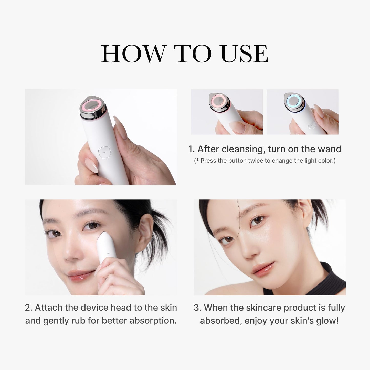 medicube Mini Booster Pro White | Affordable At-Home Facial Skin Care Tool for Beginners - Portable Glow Booster for Glass Skin, Boosting Skin Care Absorption, Skin care for teens, Korean Skin Care