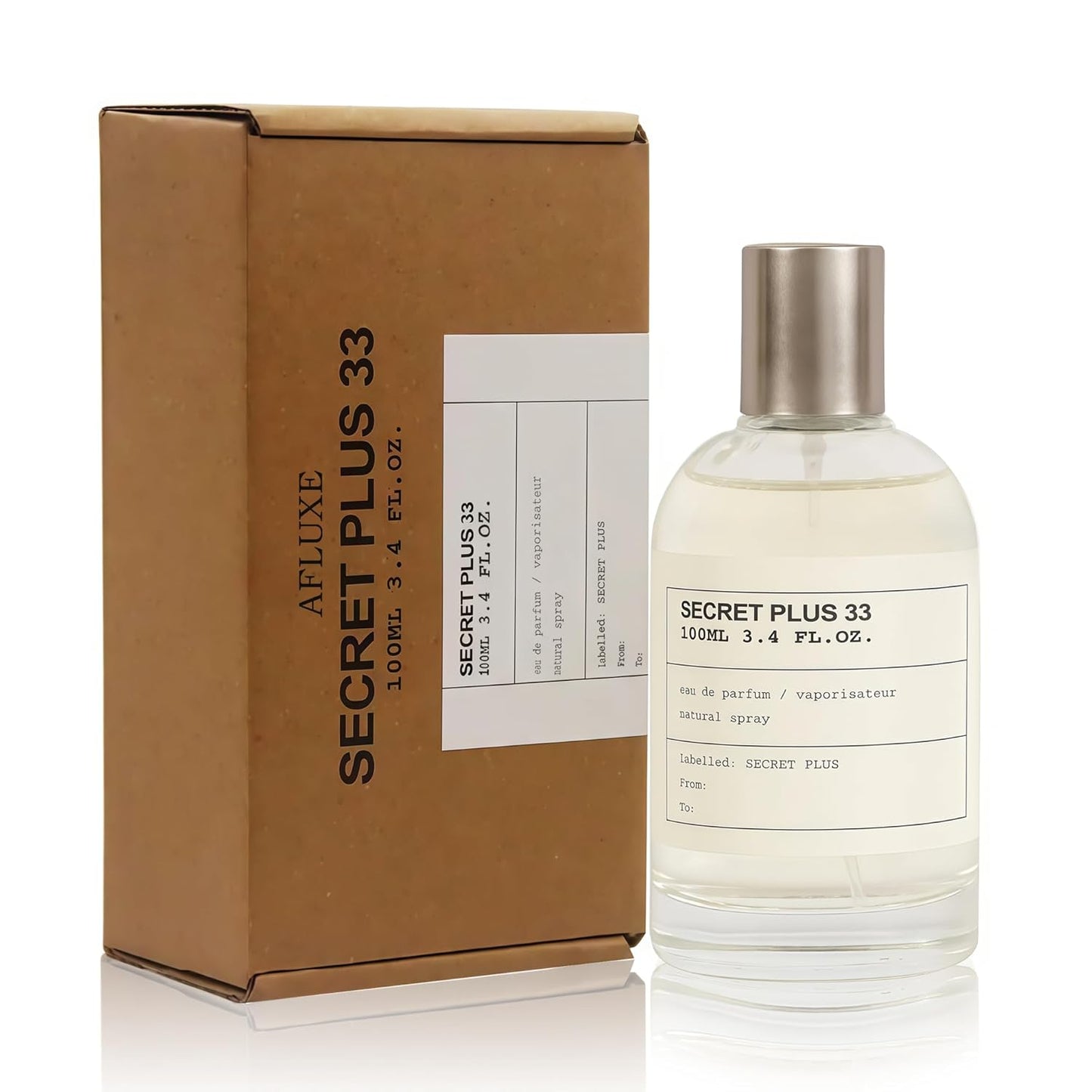SECRET PLUS 33 Eau de Parfum for Men - 100ml Long-Lasting Cologne Spray | Perfect Gift Option