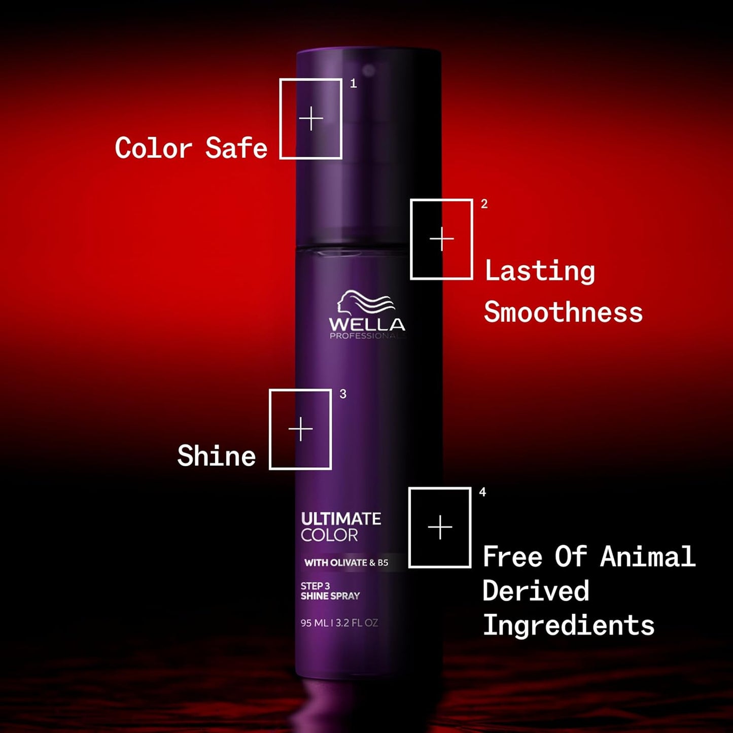 Wella Professionals Ultimate Color Shine Spray - Lasting Smoothness for Color-Treated Hair | 3.2 Fl Oz