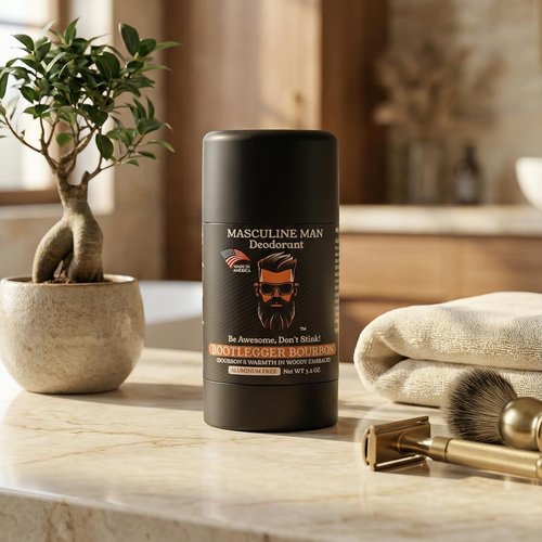 Bootlegger Bourbon Natural Deodorant - Aluminum-Free, Long-Lasting Warm Bourbon Scent, 3.2oz
