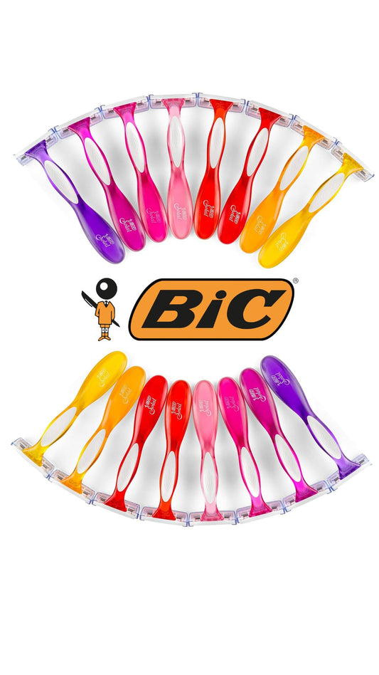 BIC Soleil Color Collection Disposable Razors for Women, 16-Count, 3 Blades - Premium Shaving Razor Set with Aloe Vera and Vitamin E Lubricating Strip - Luxurious Personal Care Products