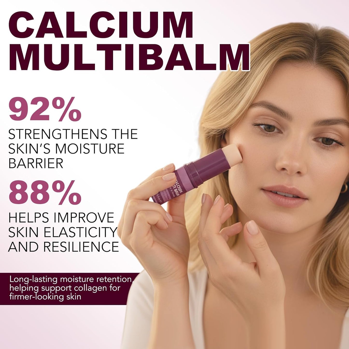 Skiennix Calcium Multi Balm Stick - Anti-Aging Hydrating Cream for Face, Neck & Eyes | 2pcs