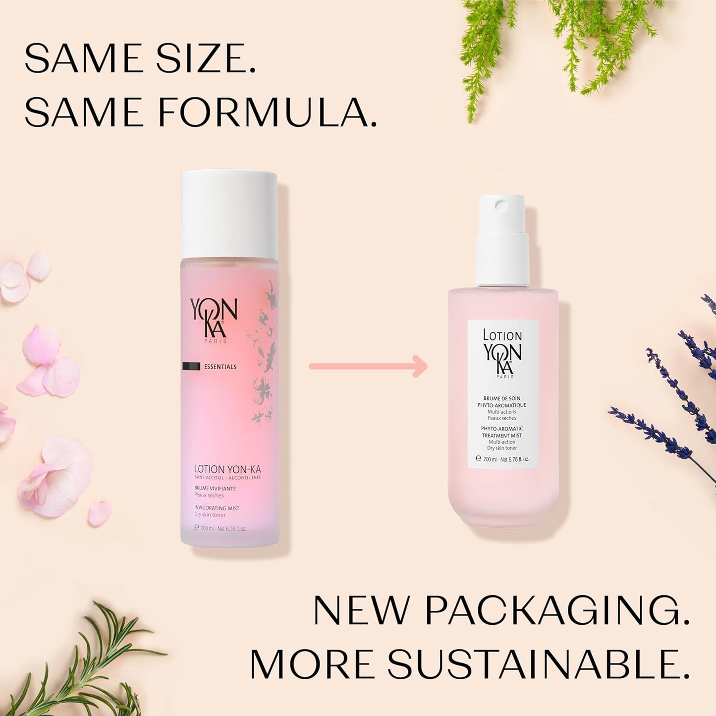 Yon-Ka PS Hydrating Face Toner - Calming Daily Mist with Botanical Extracts for Dry & Sensitive Skin | Alcohol-Free, Minimizes Pores & Redness