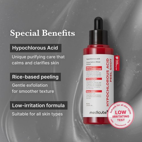 Medicube Peel Shot Exfoliating Serum - Hypochlorous Acid for Pore Control & Hydration | 2.7 fl. oz.