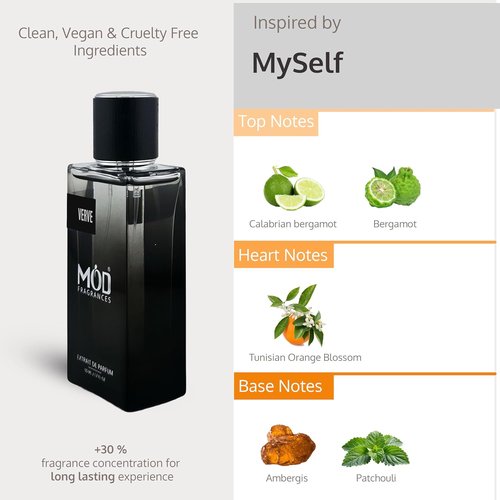 Mod Fragrances Verve Perfume for Men - Extrait de Parfum | Vegan & Cruelty-Free | Fresh Scent | 50ml