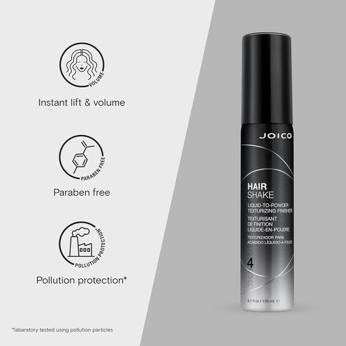 Joico Hair Shake Liquid-To-Powder Texturizing Finisher - Long-Lasting Volume & Instant Lift | Paraben Free
