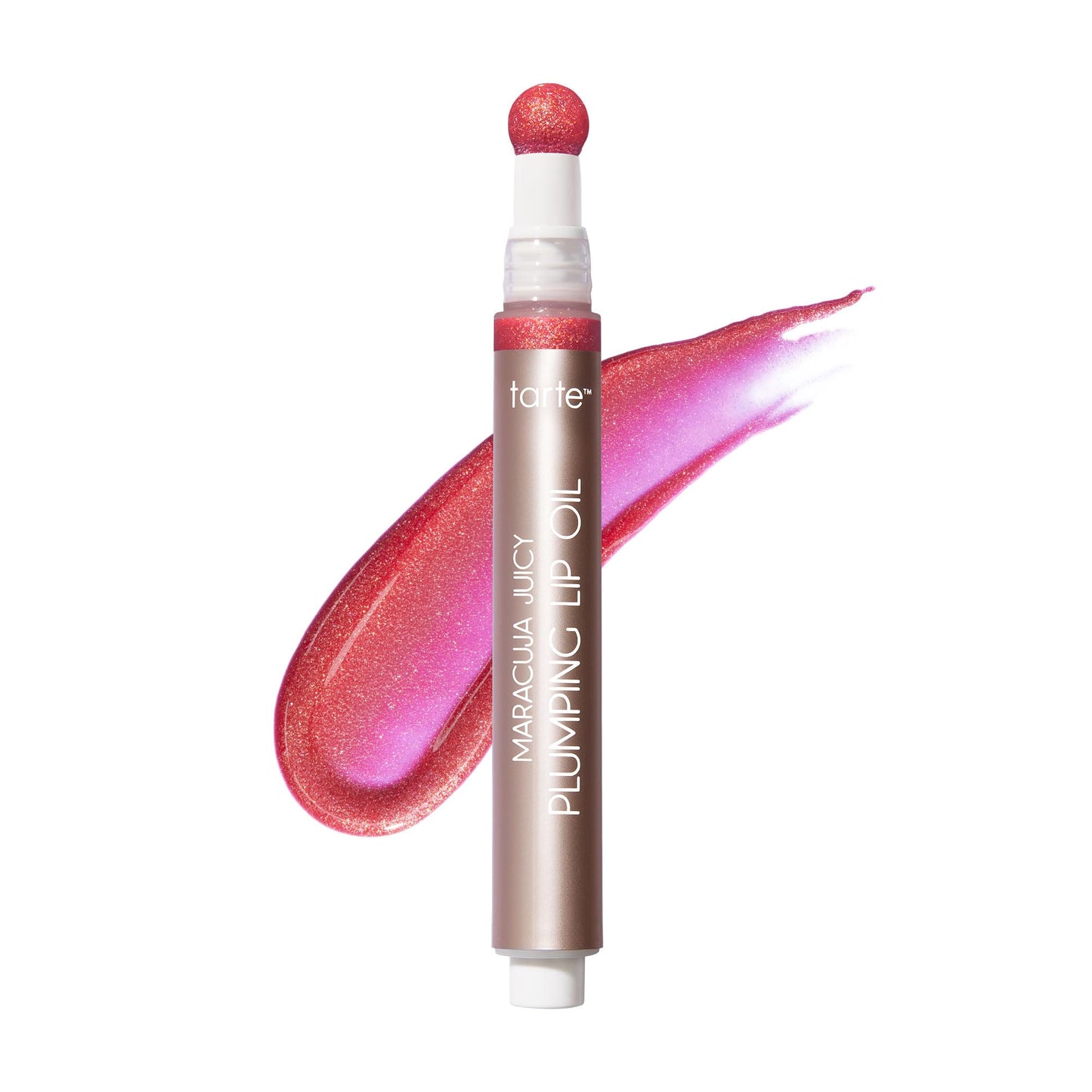 tarte maracuja juicy plumping lip oil - Hydrating & Volumizing Lip Plumper Gloss Balm with Nourishing Hyaluronic Acid & Vitamin E, Plumps & Moisturizes, Vegan & Cruelty Free