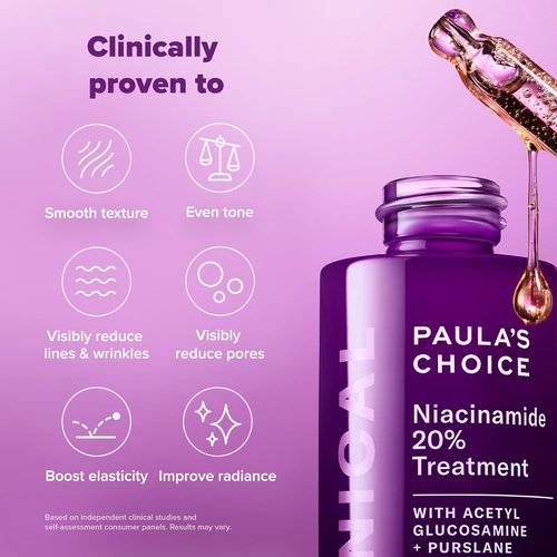 Paula's Choice Pro-Collagen Peptide Plumping Moisturizer - Lightweight Daily Gel-Cream for Deep Hydration & 20% Niacinamide Serum for Discoloration & Pore Minimization