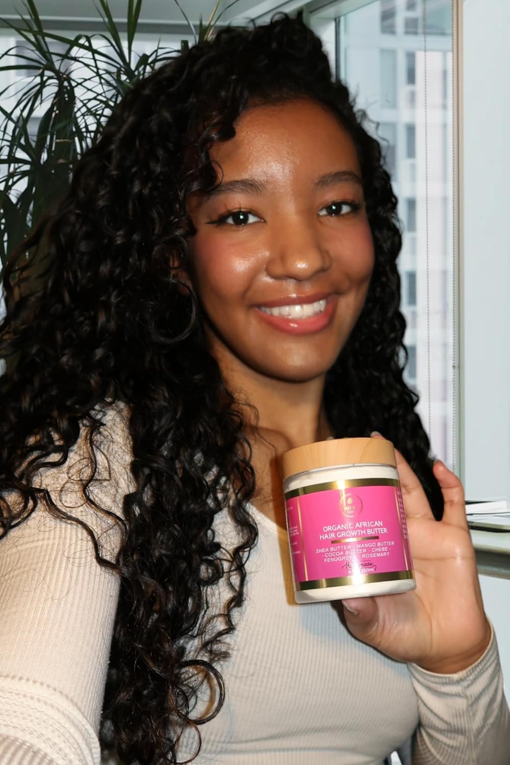 Chebe Hair Growth Butter - Ayurvedic Deep Conditioner with Shea & Cocoa for All Hair Types | 8 oz
