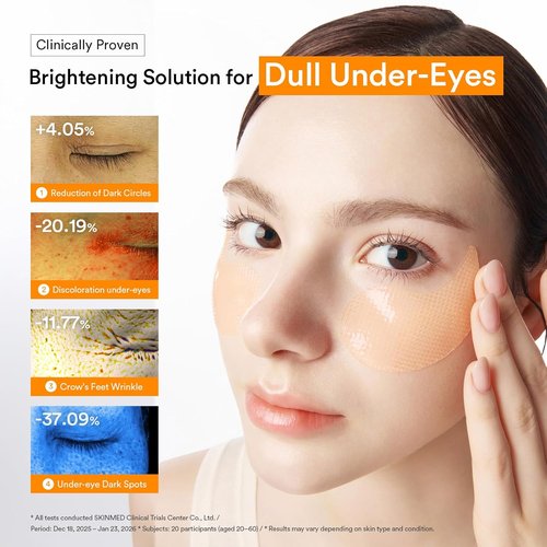 Abib Glutathione Eye Patches - Radiance Boosting for Dark Circles & Spots | 60 Count Korean Skin Care
