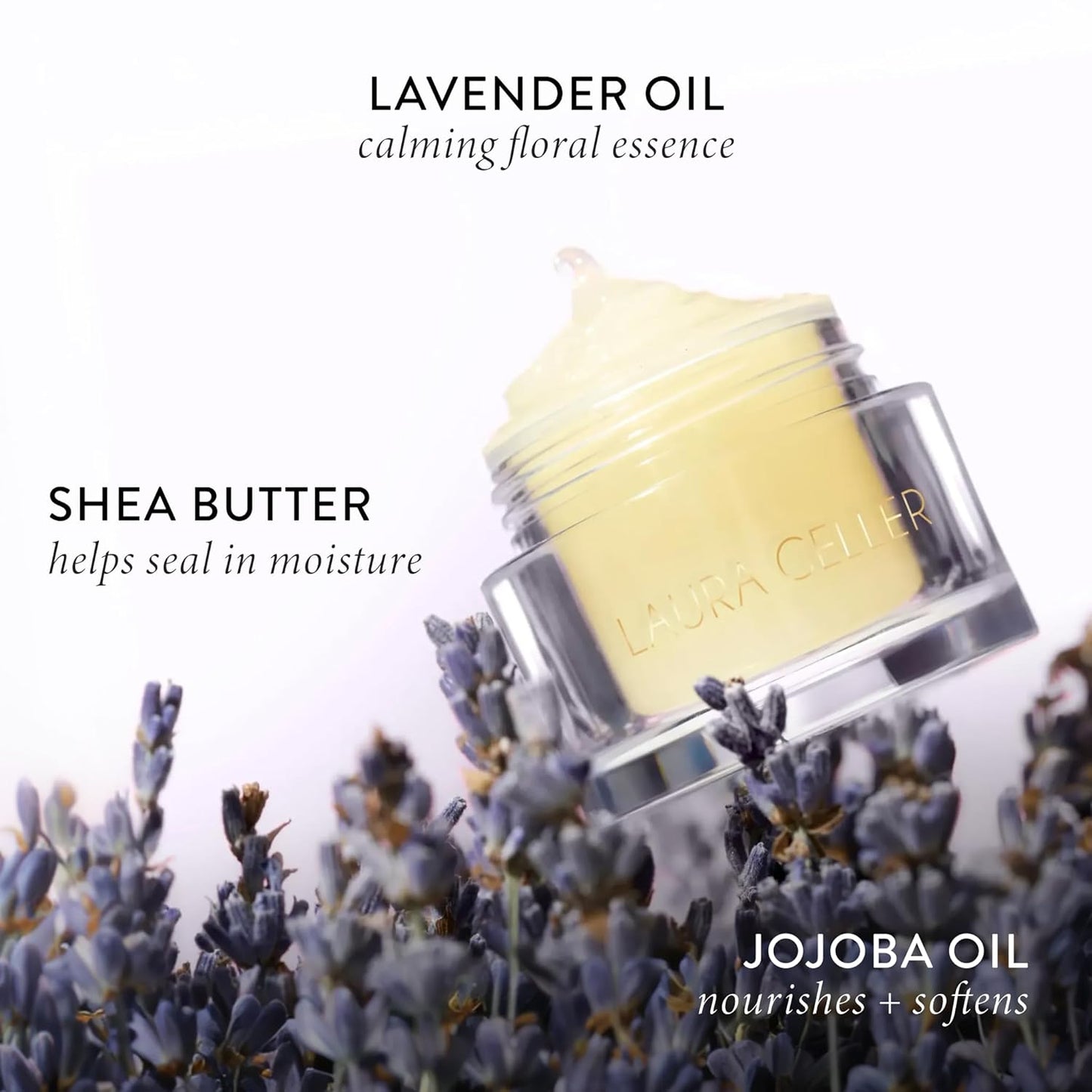 Laura Geller New York Hydrating Lip Mask - Deep Moisture Treatment with Jojoba Oil & Shea Butter | Lavender