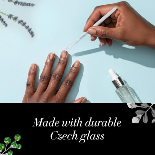 Butter London Glass Cuticle Pusher - Professional Glass Manicure Tool for Natural Nails | Salon Quality Scraper