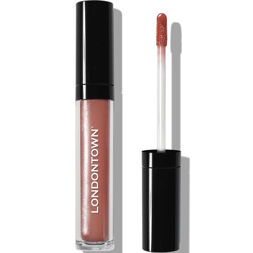 LONDONTOWN Gossamer Lip Gloss - Deep Hydrating Peachy Beige Tint | Plush Shine & Non-Sticky Balm