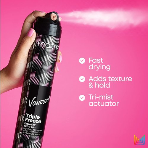 Matrix Vavoom Hairspray - Fast-Drying Extra Dry Formula for Volume & Lift | 24-Hour Hold, Humidity Resistant