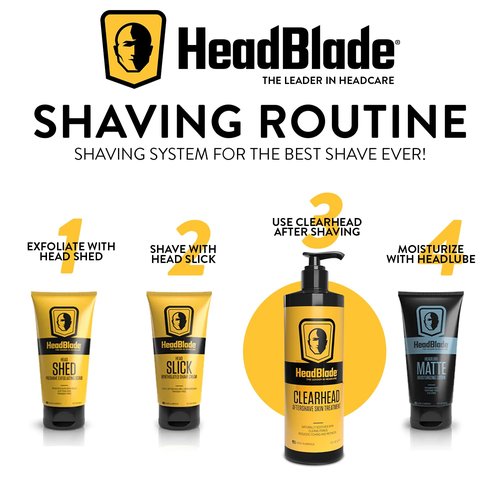 HeadBlade ClearHead Men's Aftershave Lotion - Refreshing Formula to Prevent Ingrown Hairs & Irritation - 8 oz