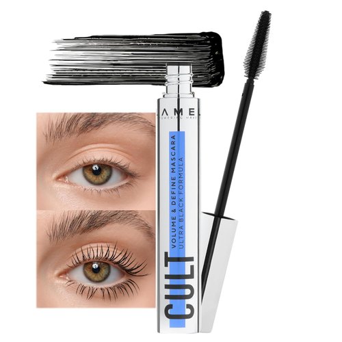 LAMEL Cult Volume & Define Mascara - Volumizing, Curling, Smudge-Proof, Deep Black - 404