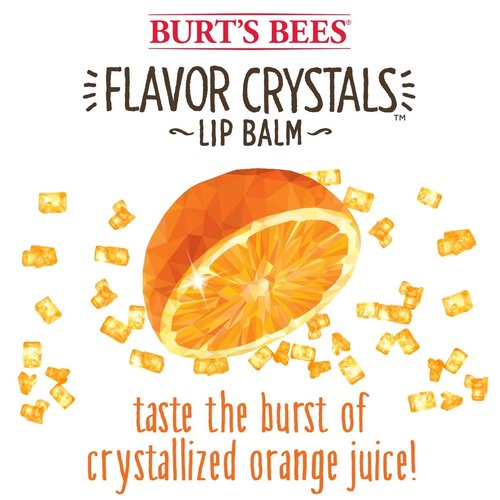 Burt's Bees Lip Balm - 100% Natural Sweet Orange Flavor with Beeswax & Fruit Extracts - 1 Tube
