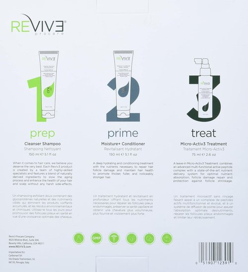 REVIV3 Procare 30 Day Trial Kit | 3-Part System for Fine, Thinning Hair - Sulfate & Paraben Free