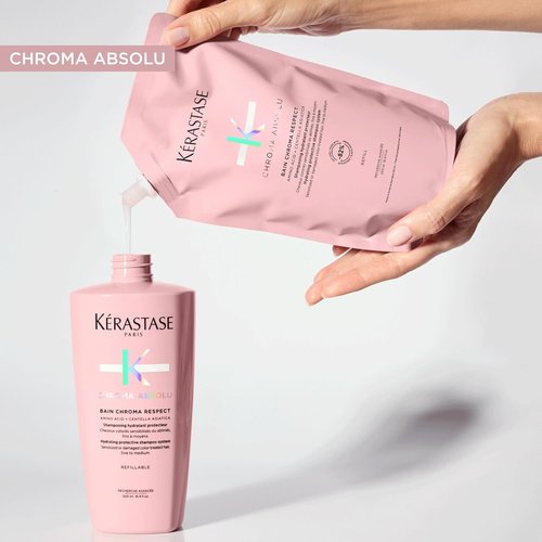 Kerastase Chroma Absolute Shampoo - Hydrating Formula for Color-Treated Hair | Protects & Nourishes Fine to Medium Hair