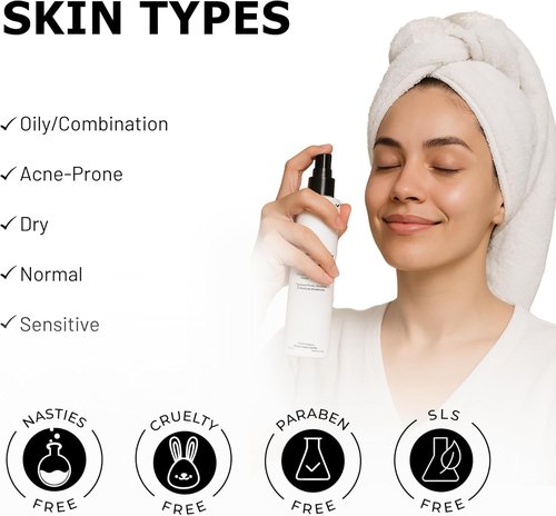 Regine Switzerland Luminous Hydrating Face Toner - Ginseng & Niacinamide for Brightening & Pore Tightening | 3.38 fl oz