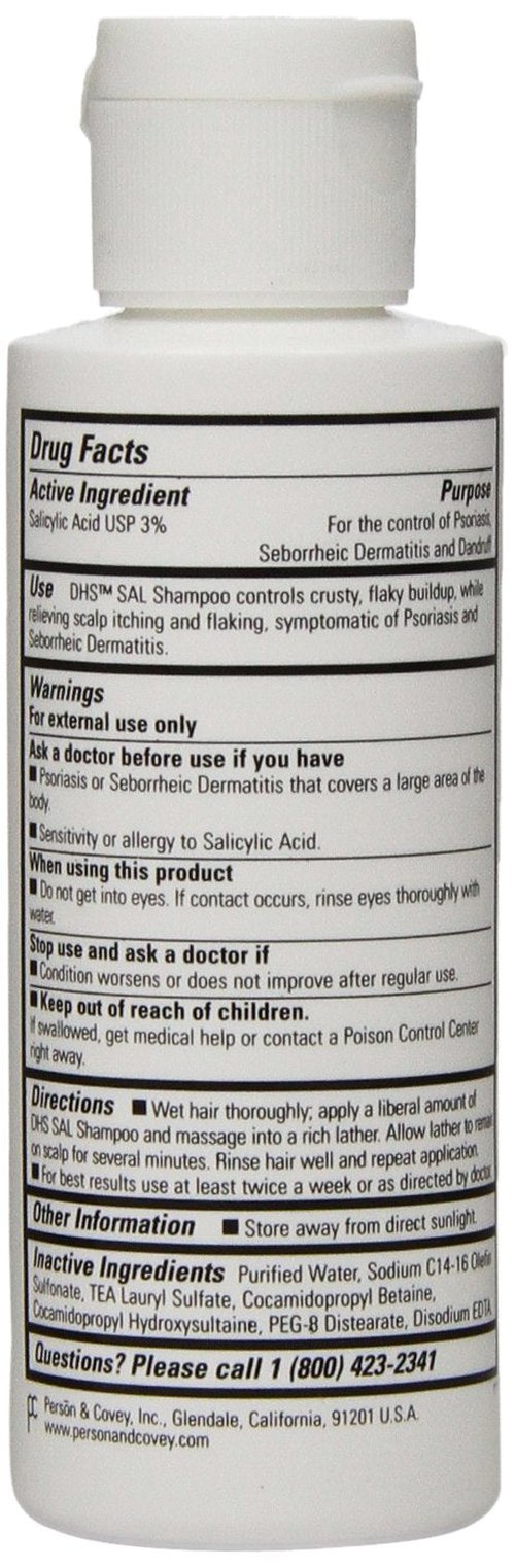 DHS Sal Shampoo - 4 Oz | Therapeutic Scalp Treatment for Dandruff Relief
