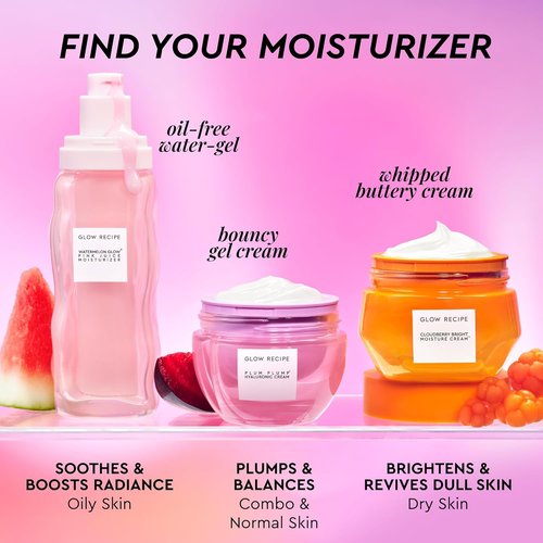 Glow Recipe Pink Juice Water Gel Moisturizer - Travel Size Hydrating Gel for Oily Skin (25ml)