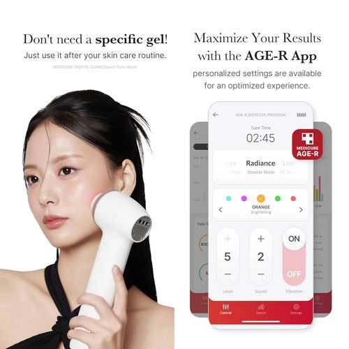 Medicube Age-R Ultra Tune 40.68 | Advanced 2-in-1 Skincare Tool for Elasticity & Radiance