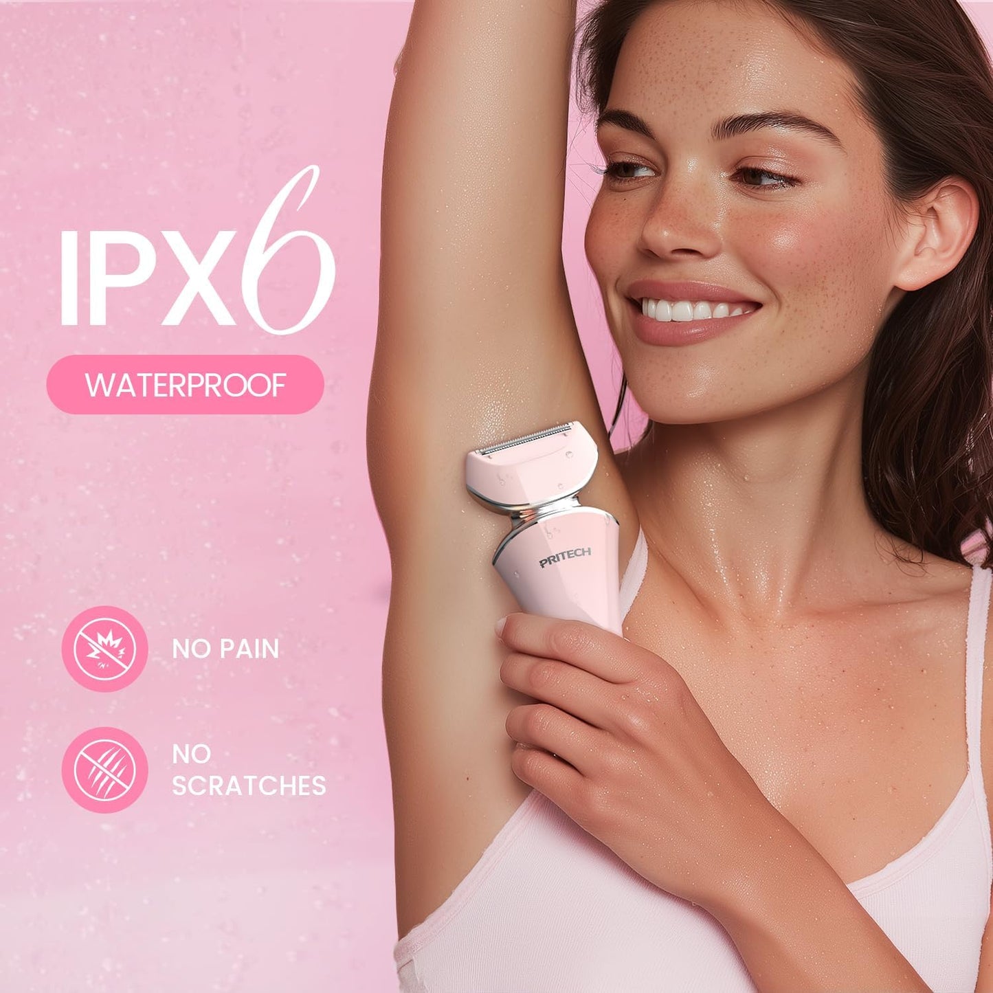 Skiennix Electric Razor for Women - Rechargeable Waterproof Shaver for Legs & Bikini | Extra Foil Blade Included