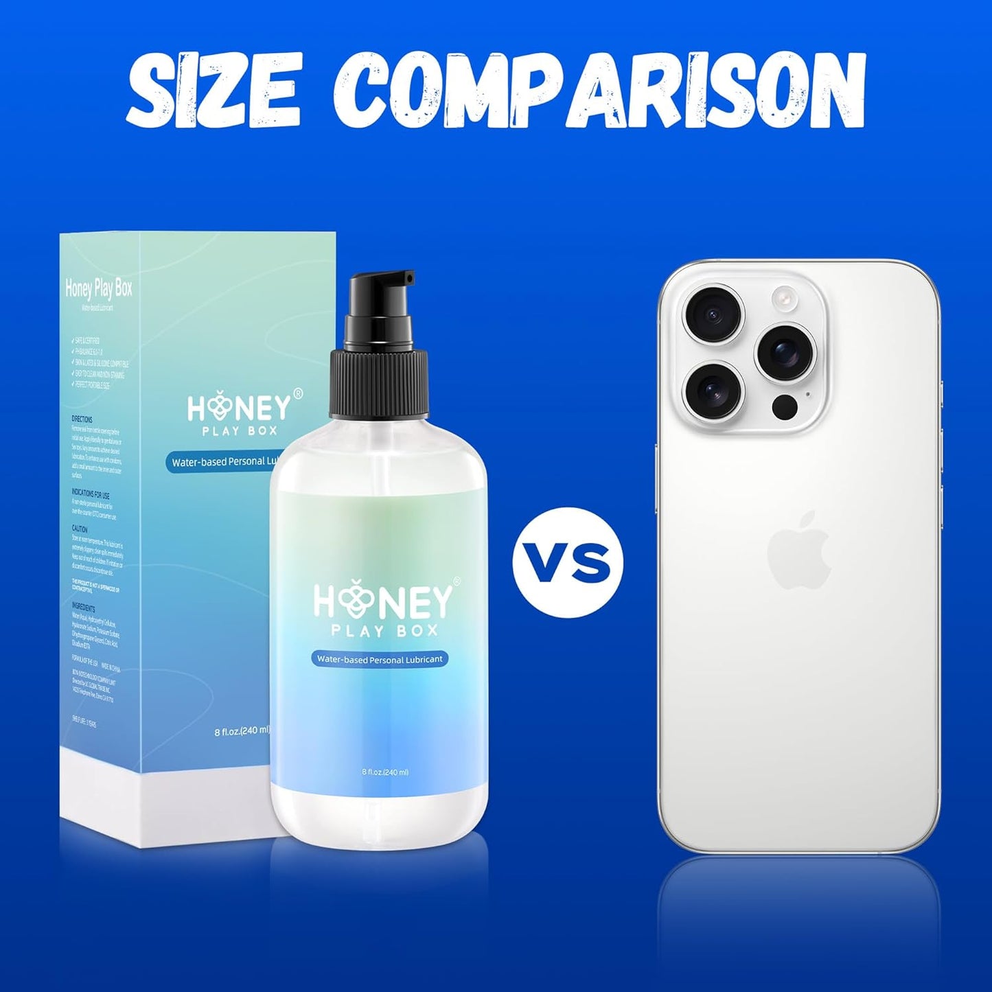 Water Based Lube by [Brand Name] - Flavorless, Non-Sticky Personal Lubricant | 8 Fl Oz for Men, Women & Couples